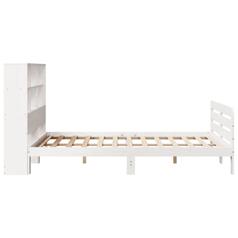 vidaXL Bed Frame without Mattress White 140x200 cm Solid Wood Pine