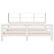 vidaXL Bed Frame without Mattress White 180x200 cm Super King Solid Wood Pine
