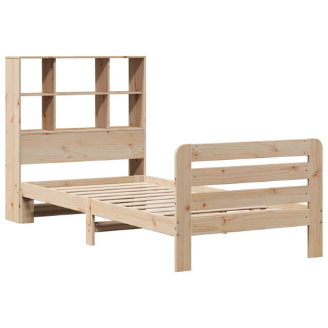 vidaXL Bed Frame without Mattress 90x190 cm Single Solid Wood Pine