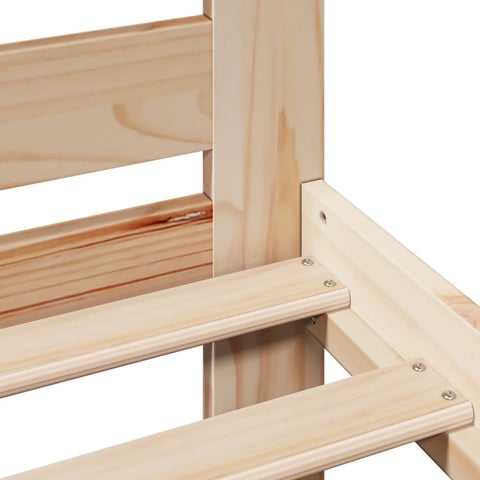 vidaXL Bed Frame without Mattress 90x190 cm Single Solid Wood Pine
