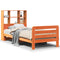 vidaXL Bed Frame without Mattress Wax Brown 90x190 cm Single Solid Wood Pine