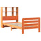vidaXL Bed Frame without Mattress Wax Brown 90x190 cm Single Solid Wood Pine