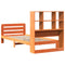 vidaXL Bed Frame without Mattress Wax Brown 90x190 cm Single Solid Wood Pine