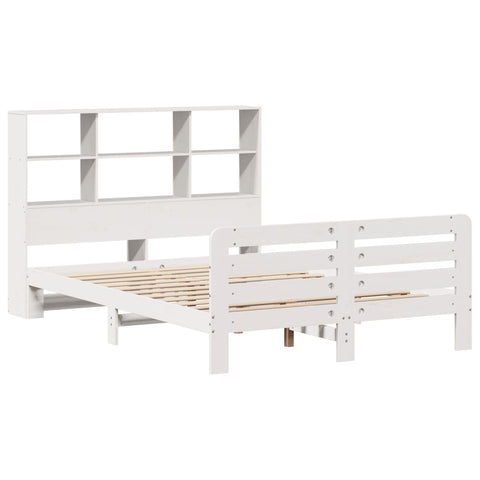 vidaXL Bed Frame without Mattress White 120x190 cm Small Double Solid Wood Pine