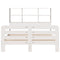 vidaXL Bed Frame without Mattress White 140x190 cm Solid Wood Pine