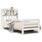 vidaXL Bookcase Bed without Mattress White 90x200 cm Solid Wood Pine