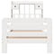 vidaXL Bookcase Bed without Mattress White 90x200 cm Solid Wood Pine
