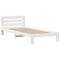 vidaXL Bookcase Bed without Mattress White 90x200 cm Solid Wood Pine