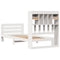 vidaXL Bookcase Bed without Mattress White 90x200 cm Solid Wood Pine