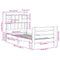 vidaXL Bookcase Bed without Mattress White 90x200 cm Solid Wood Pine