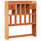 vidaXL Bookcase Bed without Mattress Wax Brown 90x200 cm Solid Wood Pine