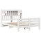 vidaXL Bookcase Bed without Mattress White 160x200 cm Solid Wood Pine