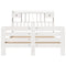 vidaXL Bookcase Bed without Mattress White 160x200 cm Solid Wood Pine