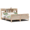 vidaXL Bookcase Bed without Mattress 180x200 cm Super King Solid Wood Pine