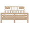 vidaXL Bookcase Bed without Mattress 180x200 cm Super King Solid Wood Pine