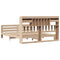 vidaXL Bookcase Bed without Mattress 180x200 cm Super King Solid Wood Pine