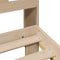 vidaXL Bookcase Bed without Mattress 180x200 cm Super King Solid Wood Pine