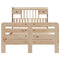 vidaXL Bookcase Bed without Mattress 135x190 cm Double Solid Wood Pine