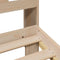 vidaXL Bookcase Bed without Mattress 135x190 cm Double Solid Wood Pine