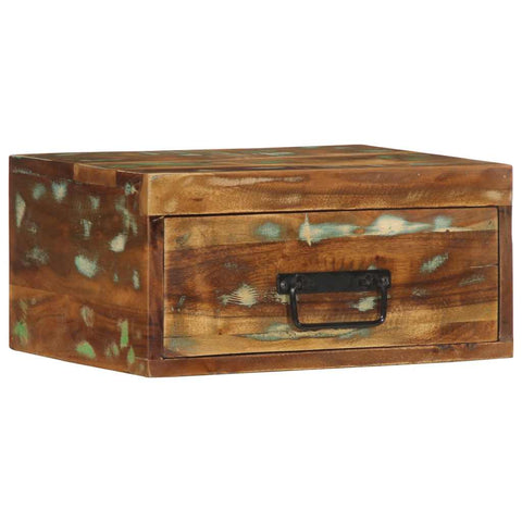 vidaXL Wall-mounted Bedside Cabinet Solid Wood Reclaimed