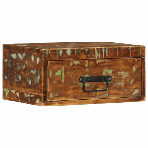 vidaXL Wall-mounted Bedside Cabinet Solid Wood Reclaimed