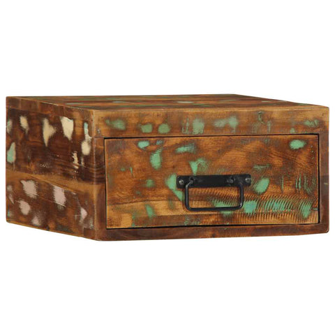 vidaXL Wall-mounted Bedside Cabinet Solid Wood Reclaimed