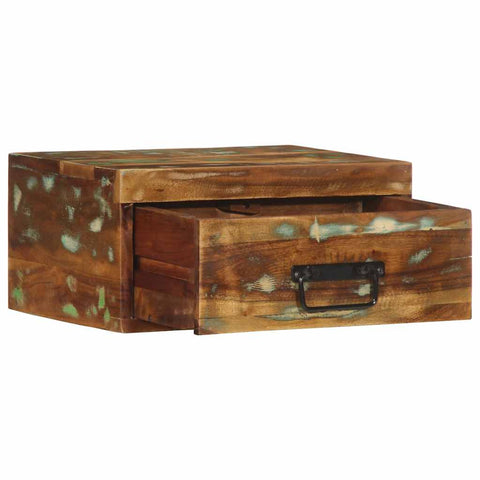 vidaXL Wall-mounted Bedside Cabinet Solid Wood Reclaimed