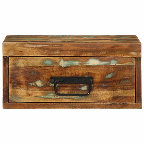 vidaXL Wall-mounted Bedside Cabinet Solid Wood Reclaimed