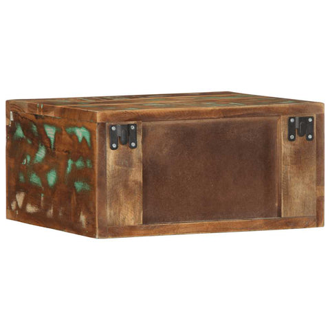 vidaXL Wall-mounted Bedside Cabinet Solid Wood Reclaimed
