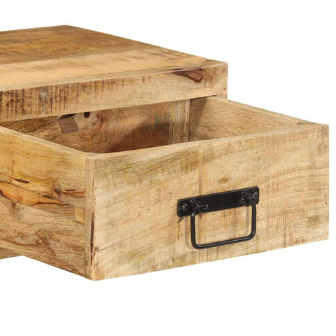 vidaXL Wall-mounted TV Cabinet 80x30x19 cm Solid Rough Wood Mango