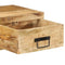 vidaXL Wall-mounted TV Cabinet 80x30x19 cm Solid Rough Wood Mango