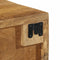 vidaXL Wall-mounted TV Cabinet 60x30x19 cm Solid Rough Wood Mango