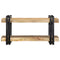 vidaXL Wall Shelf 70x33x35 cm Solid Rough Wood Mango