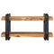 vidaXL Wall Shelf 70x33x35 cm Solid Wood Acacia