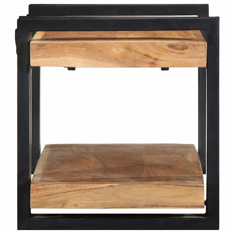vidaXL Wall Shelf 70x33x35 cm Solid Wood Acacia