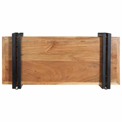 vidaXL Wall Shelf 70x33x35 cm Solid Wood Acacia