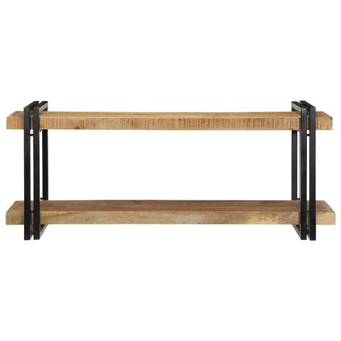 vidaXL Wall Shelf 110x33x45 cm Solid Rough Wood Mango