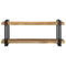 vidaXL Wall Shelf 110x33x45 cm Solid Rough Wood Mango