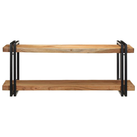 vidaXL Wall Shelf 110x33x45 cm Solid Wood Acacia