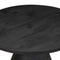 vidaXL Side Table Black Ø50x40 cm Solid Wood Mango