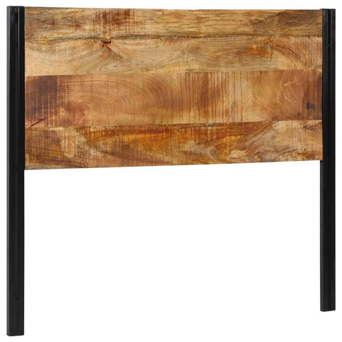vidaXL Headboard 120 cm Solid Wood Mango and Iron