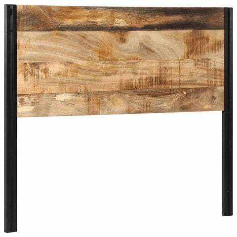 vidaXL Headboard 120 cm Solid Wood Mango and Iron