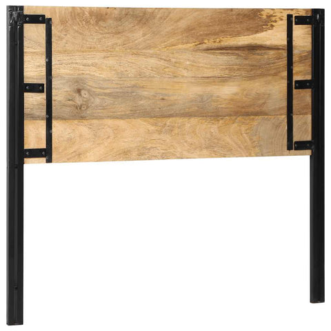 vidaXL Headboard 120 cm Solid Wood Mango and Iron