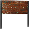 vidaXL Headboard 120 cm Solid Wood Reclaimed and Iron
