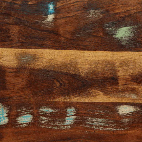 vidaXL Headboard 120 cm Solid Wood Reclaimed and Iron