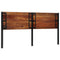 vidaXL Headboard 200 cm Solid Wood Reclaimed and Iron