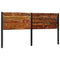 vidaXL Headboard 200 cm Solid Wood Reclaimed and Iron