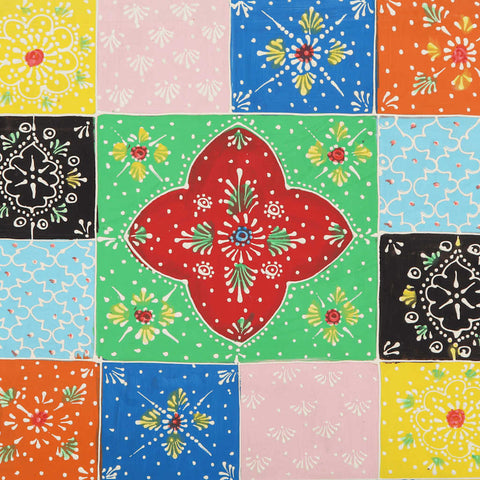 vidaXL Bedside Cabinet Multicolour 40x35x45 cm Solid Wood Mango