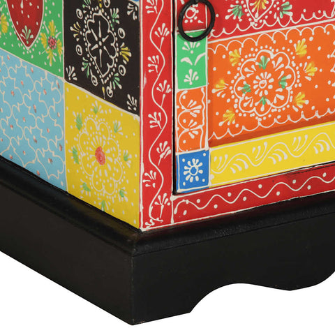 vidaXL Bedside Cabinet 2 pcs Multicolour 40x35x45 cm Solid Wood Mango