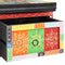 vidaXL Bedside Table Multicolor with red, green, and yellow tiles